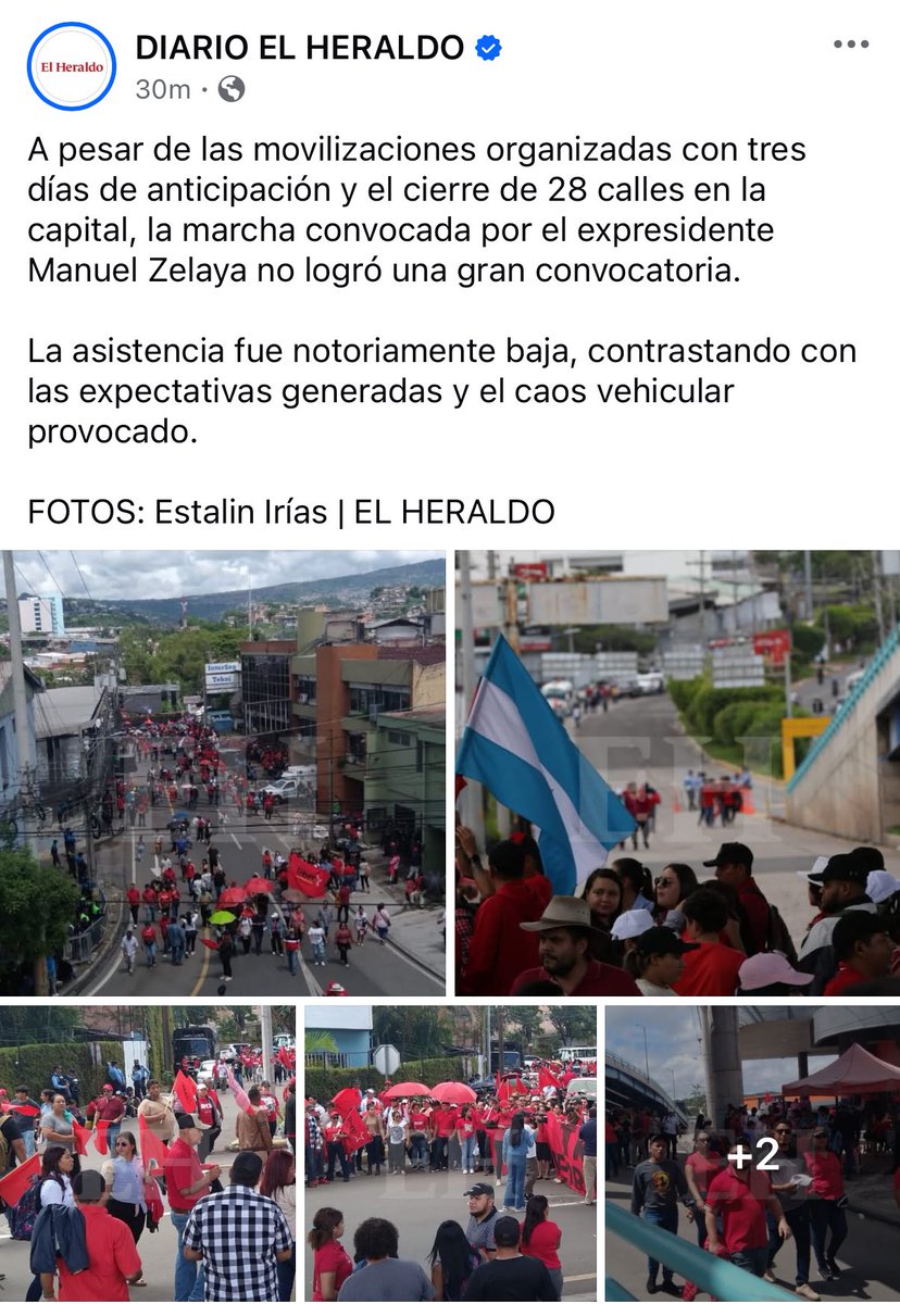 RespRapida's tweet photo. El Heraldo: “Marcha vacía, sin convocatoria.” 

El video: Miles marchando con fuerza.

¿Cómo son los medios en tu país?

En el mío editan ángulos, recortan multitudes y aún así no logran tapar la realidad. https://t.co/UwdIyDIk9Q