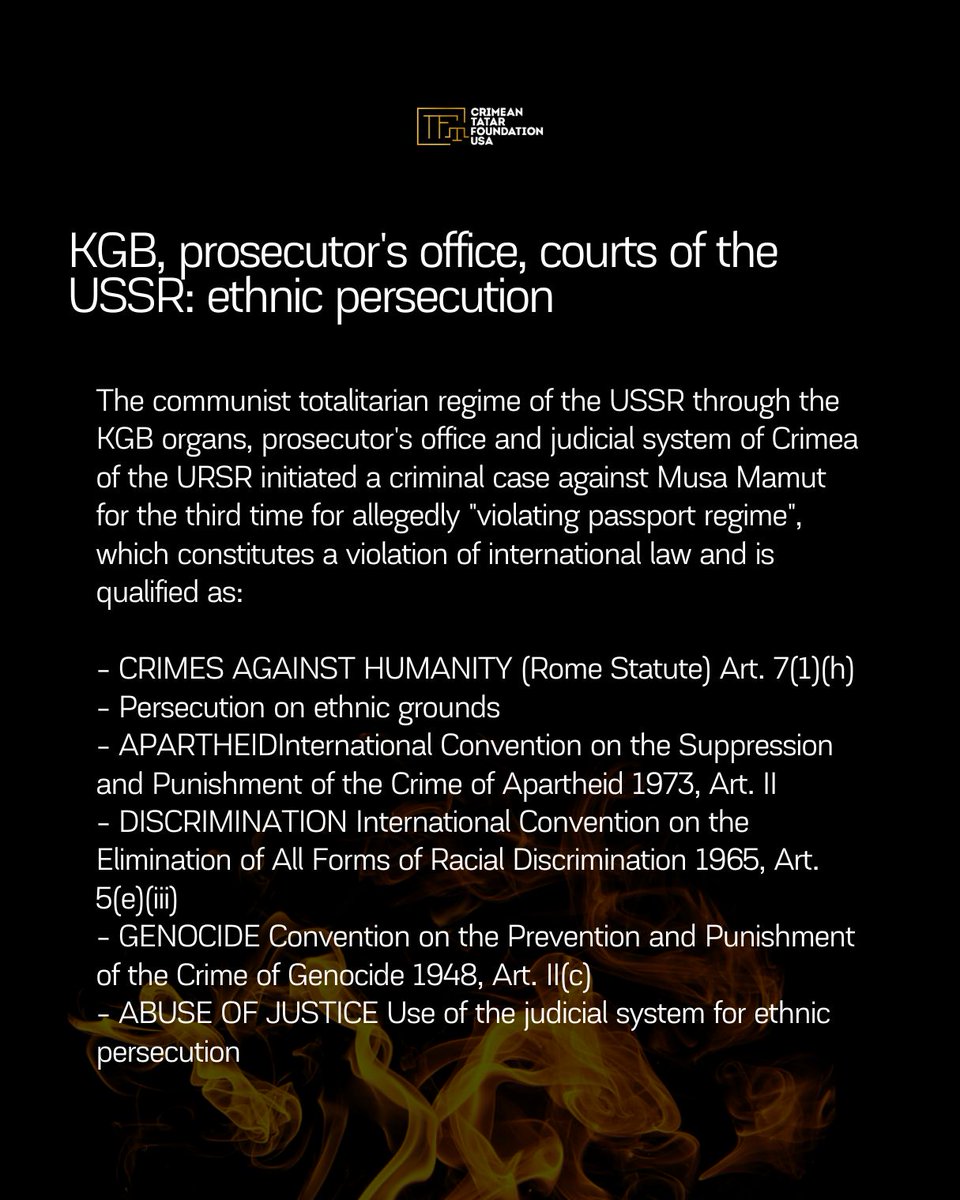 CRIMEAN TATAR FOUNDATION USA, Inc. (@ctf_usa) on Twitter photo Musa Mamut. History of the genocide of Crimean Tatar nation by Soviet Union (5-8) #crimeantatars #crimeantatarnation #crimeamotherlandofcrimeantatarnation
<a href="/CTF_USA/">CRIMEAN TATAR FOUNDATION USA, Inc.</a>
<a href="/CTF_USA_Inc/">Crimean Tatar Foundation USA, Inc.</a> <a href="/NATO/">NATO</a> <a href="/iclgi_network/">InternationalCriminalLaw GlobalInitiative - ICLGI</a> Musa Mamut. History of the genocide of Crimean Tatar nation by Soviet Union (5-8) #crimeantatars #crimeantatarnation #crimeamotherlandofcrimeantatarnation
<a href="/CTF_USA/">CRIMEAN TATAR FOUNDATION USA, Inc.</a>
<a href="/CTF_USA_Inc/">Crimean Tatar Foundation USA, Inc.</a> <a href="/NATO/">NATO</a> <a href="/iclgi_network/">InternationalCriminalLaw GlobalInitiative - ICLGI</a>