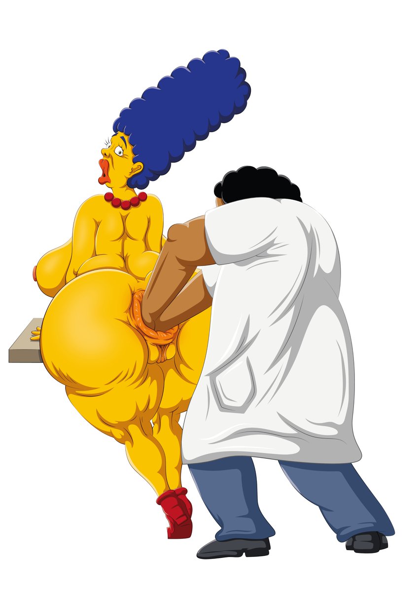 Bynshy's tweet photo. Marge and Hibbert-7 https://t.co/yRj1oeszNg