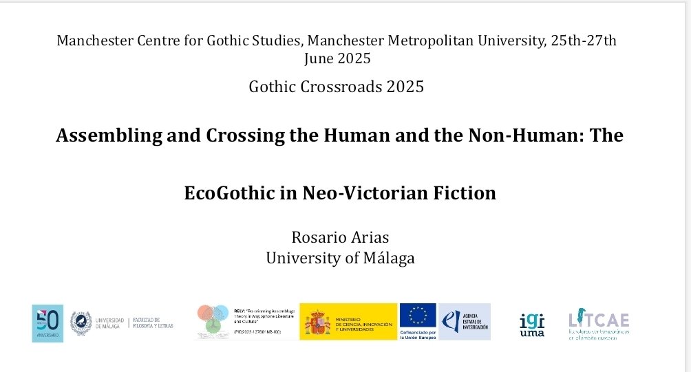 Rosario Arias (@rosarioariasuma) on Twitter photo I'm so thankful to Emma and Ellie for their kind invitation to be a plenary about #EcoGothic in #NeoVictorianism through <a href="/assemblagelit/">RELY project</a> lens. Such an enjoyable event, of all things #Gothic, with an amazing line-up of speakers, seamless organization, and warm hospitality I'm so thankful to Emma and Ellie for their kind invitation to be a plenary about #EcoGothic in #NeoVictorianism through <a href="/assemblagelit/">RELY project</a> lens. Such an enjoyable event, of all things #Gothic, with an amazing line-up of speakers, seamless organization, and warm hospitality
