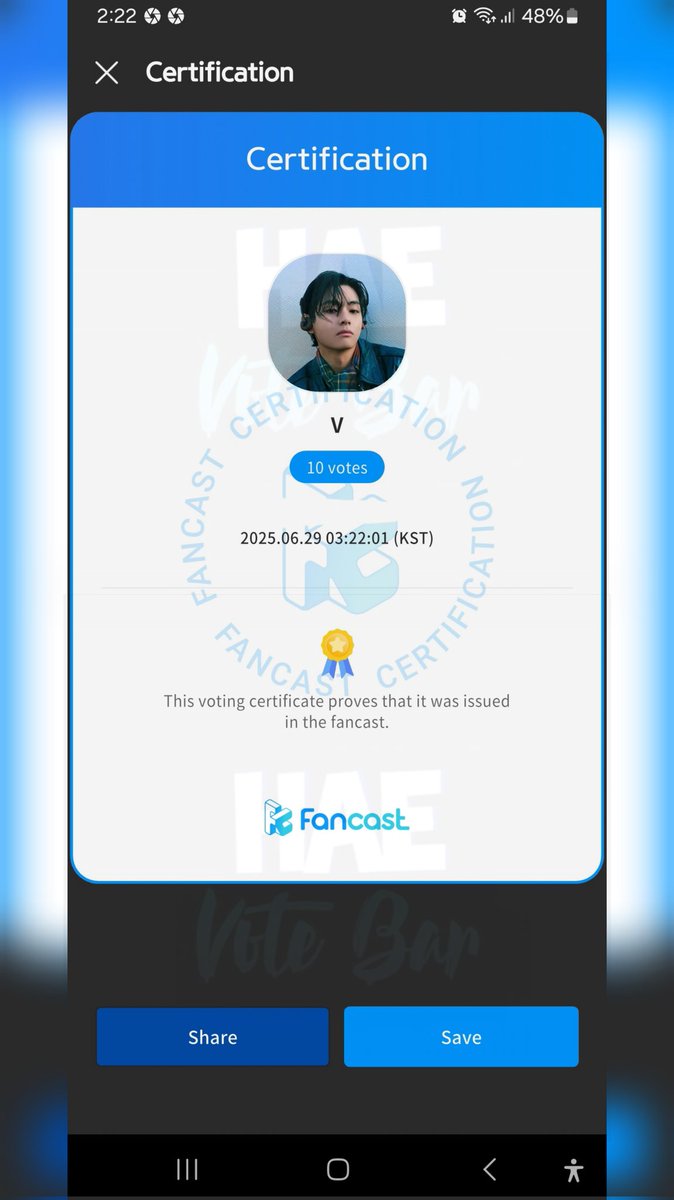 POLL WINNER 

Congratulations, #V!
1k gold hearts casted on Fancast:

#hae_gaproof #BTS