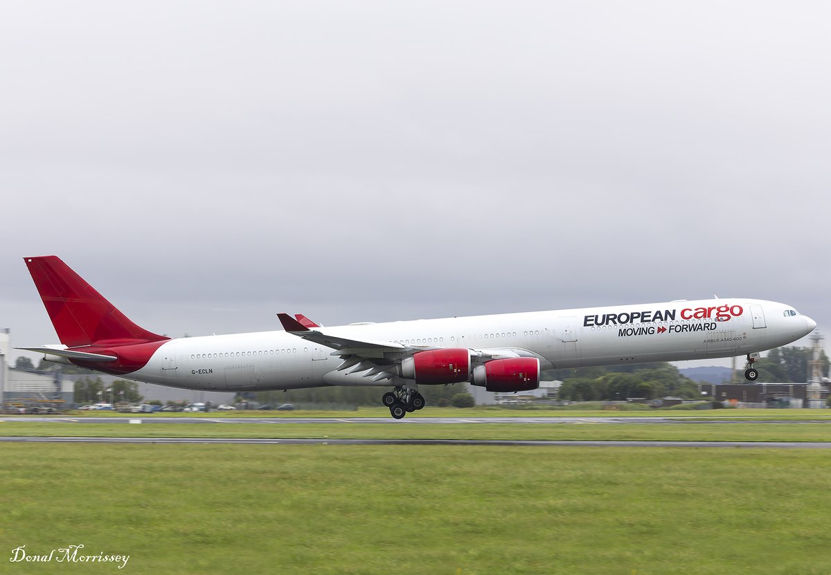 birrlad's tweet image. European Cargo @Airbus A340-642 G-ECLN arriving on a training flight @ShannonAirport.
#avgeek #aviation #airline #airfreight #cargo #EuropeanCargo #planespotting #ShannonAirport