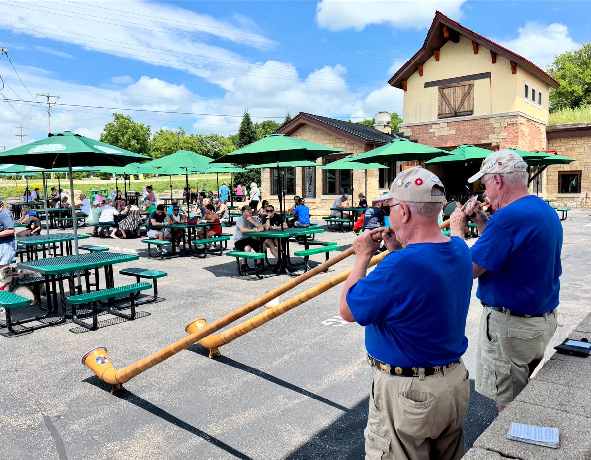 Stepping out of Wild Fruit Cave with those magical Alphorn melodies, there’s something uniquely special about this corner of Wisconsin! Cheers! #newglarus