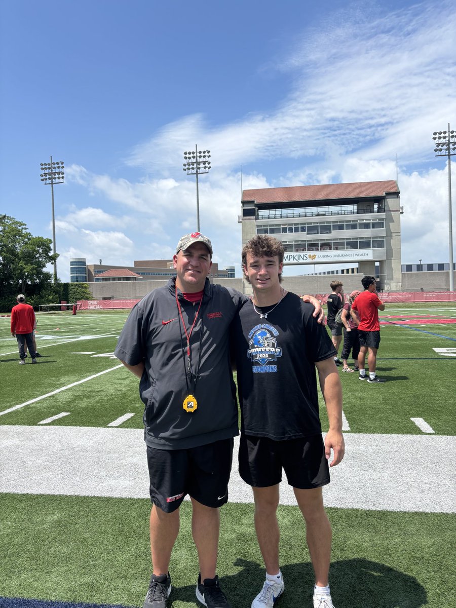 Great time competing at <a href="/BigRed_Football/">Cornell Football</a> specialist camp. Won the FG comp. Thank you <a href="/Coach_Hatcher20/">Mike Hatcher</a> and <a href="/CoachJDittman58/">Jeff Dittman</a> for the great coaching.
<a href="/LSFootball1/">L-S Football</a> <a href="/Coach_Brady/">Aaron Brady</a> 
<a href="/EddieMish22/">Coach Eddie Mish</a> <a href="/coachdesicullen/">Coach Desi</a>
