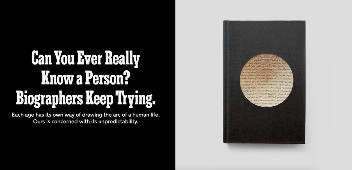 FROM THE JUNE BIO INSIDER -
Is biography the “impossible genre?” Parul Sehgal of NYT Magazine thinks it is and writes about biographies in glowing, reverent terms. Let us know your thoughts in the comments after finding the full article in your inbox in the June Insider issue!