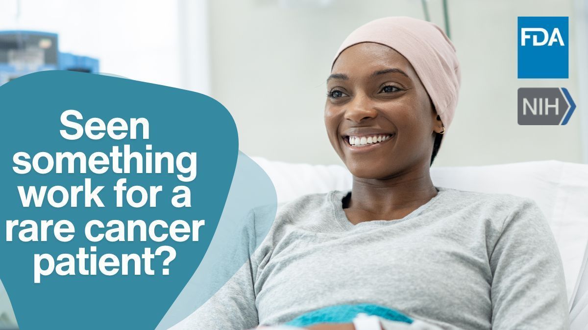 FDA Oncology (@fdaoncology) on Twitter photo Physicians – Your off-label treatment experiences – both successes and failures – could help others.
CURE ID makes it easy to share rare cancer cases on a trusted platform – hosted by <a href="/US_FDA/">U.S. FDA</a> and <a href="/NIH/">NIH</a> <a href="/ncats_nih_gov/">NCATS</a>
Start now at cure.ncats.io/therapeutic-ar… Physicians – Your off-label treatment experiences – both successes and failures – could help others.
CURE ID makes it easy to share rare cancer cases on a trusted platform – hosted by <a href="/US_FDA/">U.S. FDA</a> and <a href="/NIH/">NIH</a> <a href="/ncats_nih_gov/">NCATS</a>
Start now at cure.ncats.io/therapeutic-ar…