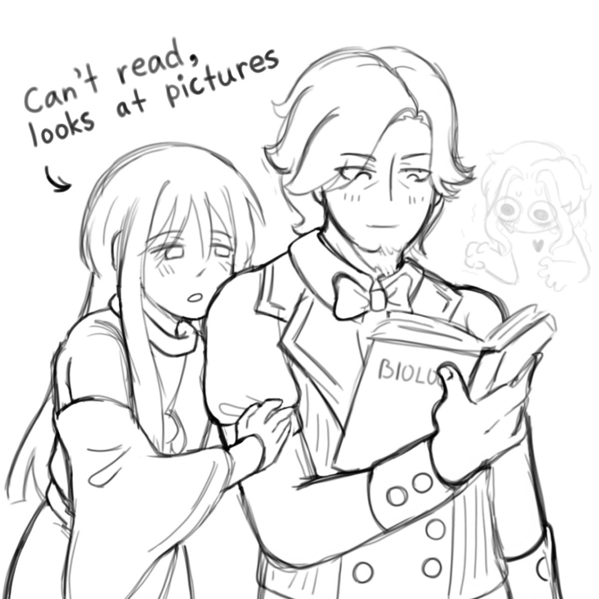 MissPills_'s tweet photo. I can't imagine how difficult it was for Dottore not to blow his disguise. #dottoscara #escherkabu https://t.co/gTz14XNJCc