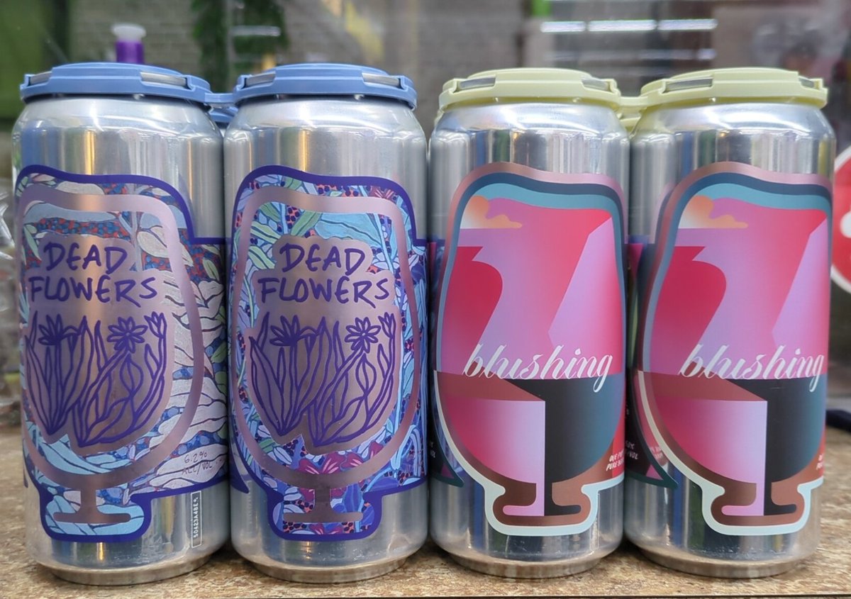 In stock from <a href="/foambrewersvt/">Foam Brewers</a> Dead Flowers IPA &amp; Blushing Fruited Sour w/ Blackberry &amp; Lemon. #YSAttleboroBeer #YSBeer