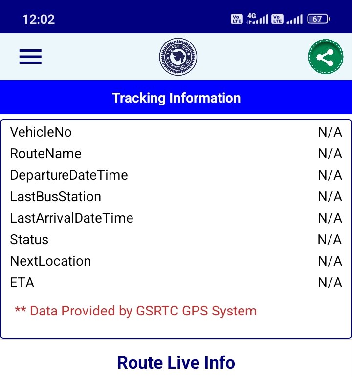 એક તો મેસેજ મા કંડક્ટર ના નંબર આપવાના બંધ કરી દીધા છે અને બસ ટ્રેક કરીયે તો એમના જોડે ડેટા ના હોય, હમણાં ફોટા પડાવવાના હોય તો હર્ષ ભાઈ પહેલી લઈને મા ઉભા હોય. લાલિયાવાડી જ હાલે છે બધે <a href="/sanghaviharsh/">Harsh Sanghavi</a> <a href="/OfficialGsrtc/">GSRTC</a>