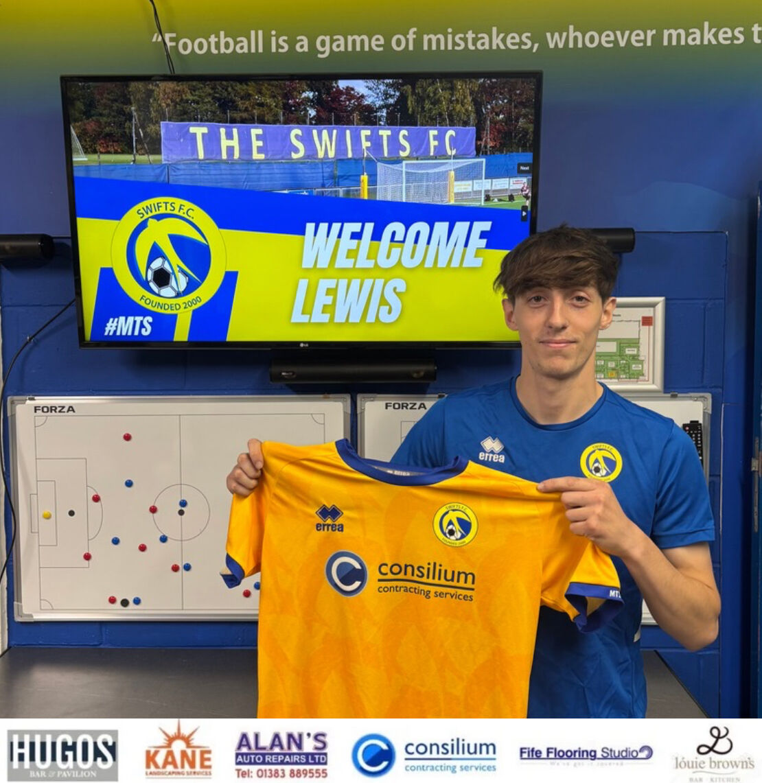 swifts_fc's tweet photo. ππ²ππΆπ π¦ππ²ππ²π»ππΌπ»
Delighted to sign Lewis Stevenson! Right-sided, technical, and works hard for the team. ππ #WelcomeLewis #MTS https://t.co/stesk98x8q