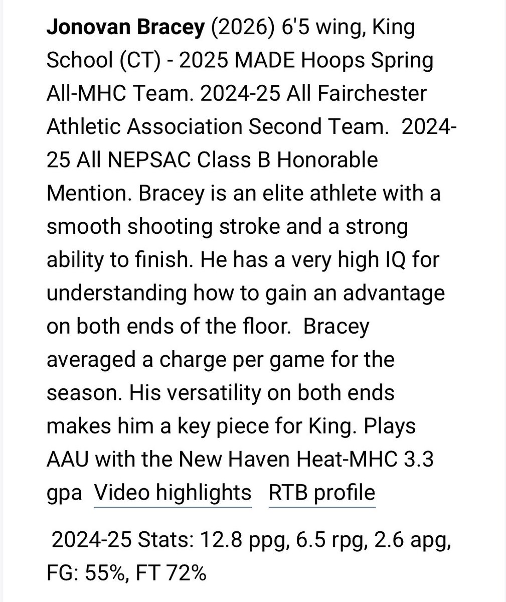 Jonovan Bracey

I’m a big Bracey fan.

If you surf through his AAU related accolades on his <a href="/RecruitTheBronx/">RecruitTheBronx</a> profile, you’d learn of this high talent, next level big guard

Then you see him playing for his Big Man-less prep school team and you see a competitor… doing everything