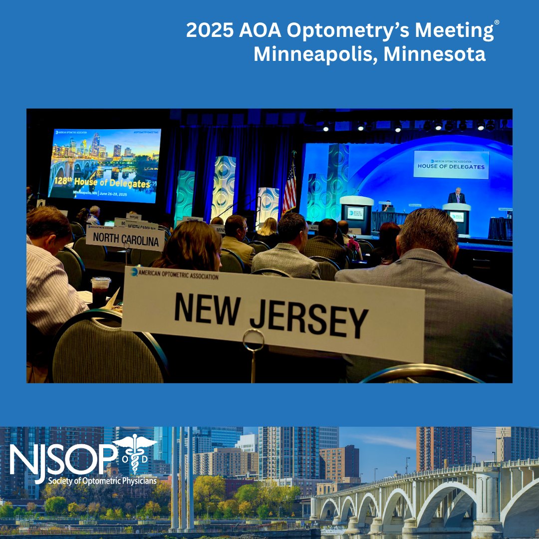 NJeyedocs's tweet image. Our delegates joined delegates from other states at AOA’s 128th House of Delegates. We appreciate their time and commitment to the business of organized optometry! Join the conversation using #OptometrysMeeting #WCO5