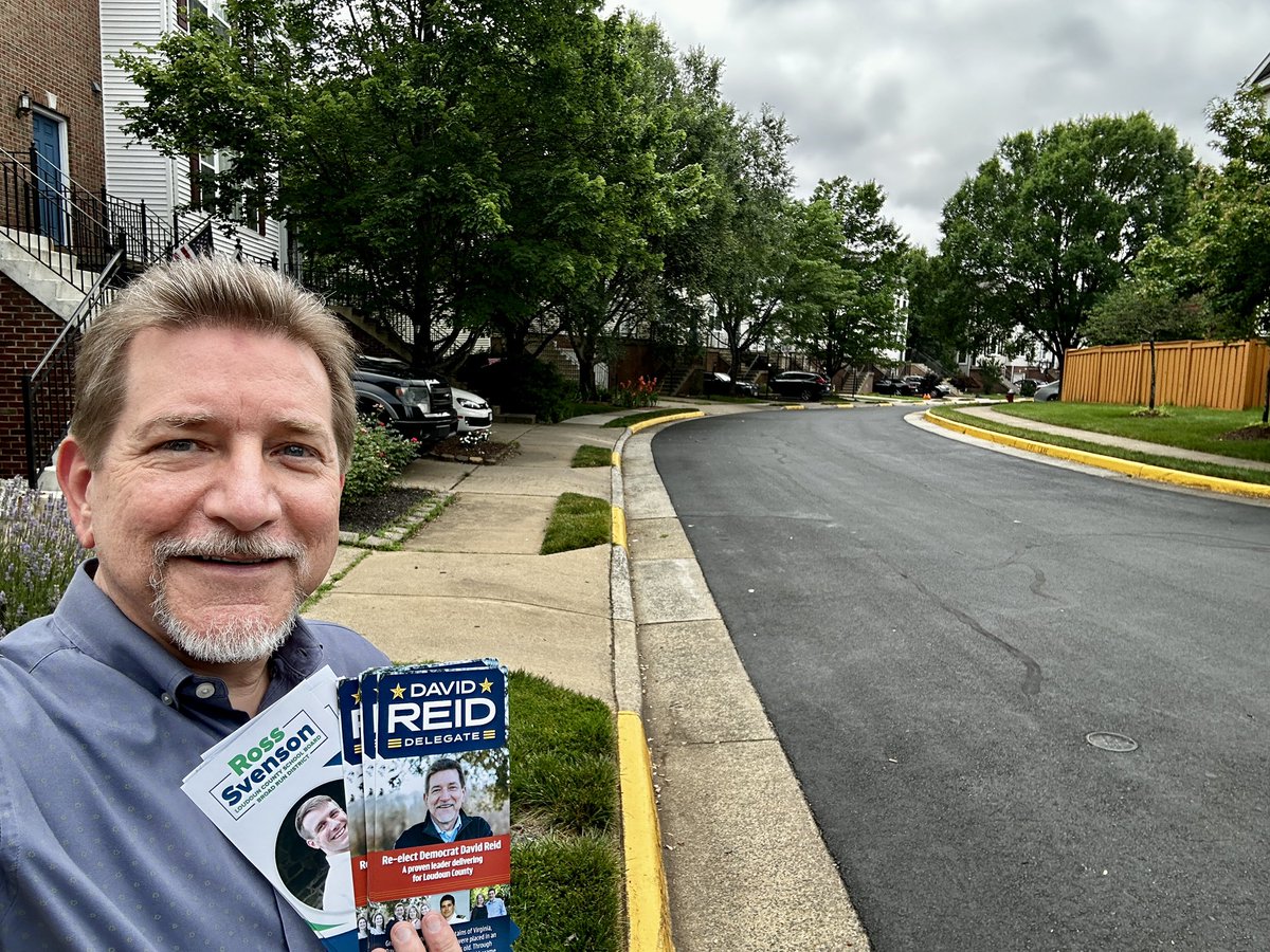 DavidReidVA's tweet image. Another Saturday, another day of canvassing for myself and Ross Svenson for School Board. 😊 Great conversations about maintaining the high quality of our schools, the need for affordable housing, and ensuring access to affordable healthcare.