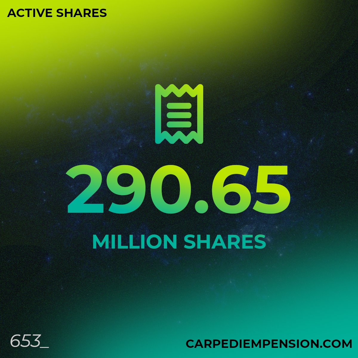 Pension shares can be seen as small receipts to prove one has burned $CDP.

With your receipt, you prove to the system that you're entitled to a daily reward. 

You could call this #ProofOfBurn 🧠