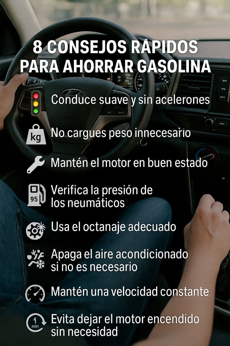 AutovolksRefacc's tweet photo. Recomendaciones para ahorrar combustible🚗💨🔋
#Autovolks
#AutovolksRefaccionnarias
#LaCasadelasMejoresMarcas 🚗💨🔋 https://t.co/r9IzsG8aTi