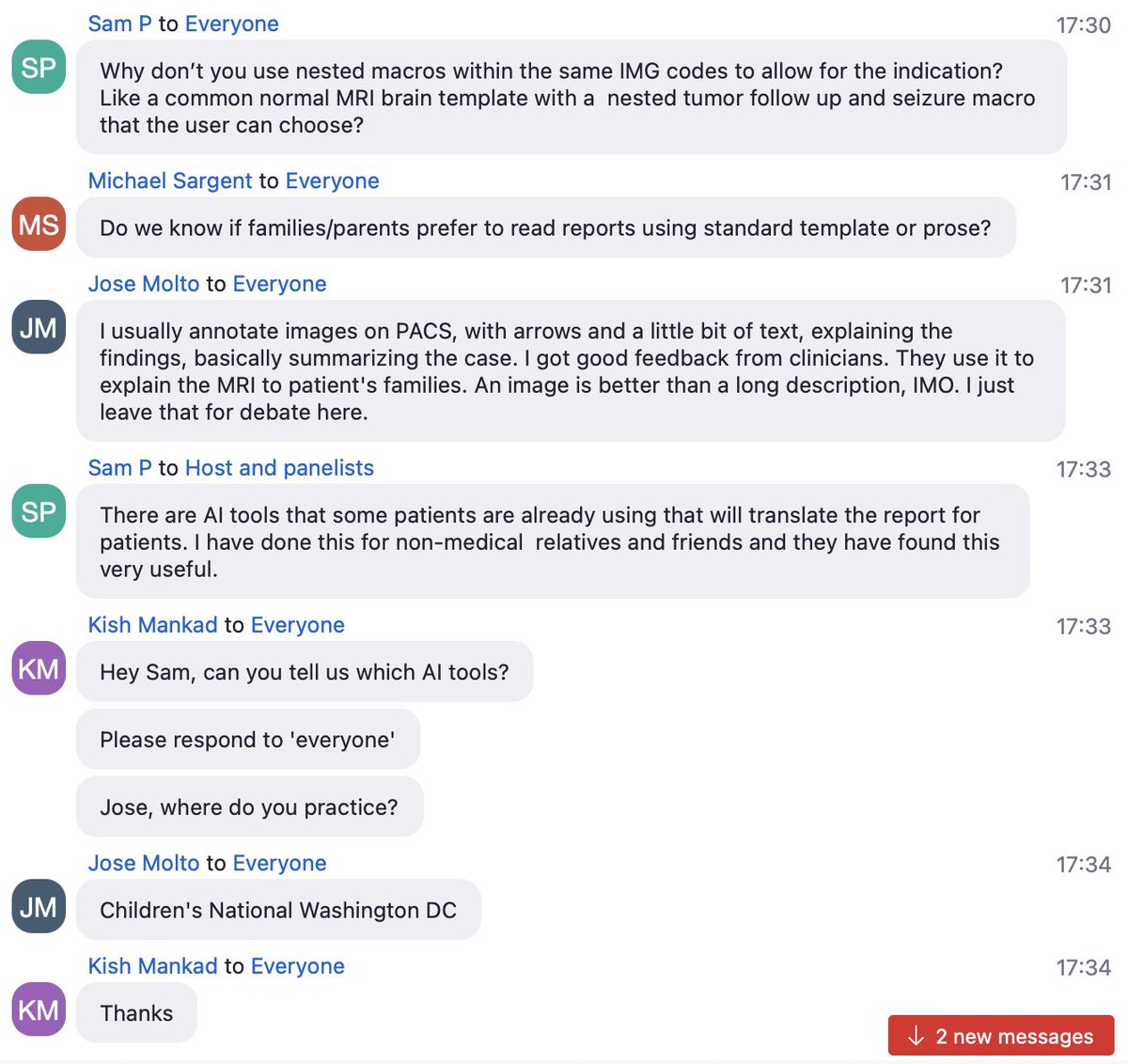 You can always tell how good a webinar is when the chat’s on fire 🔥

Today’s IPNTN was electric! 

<a href="/GColleranMD/">Gabrielle Ní Challaráin</a> <a href="/AylinTekes/">Aylin Tekes Brady</a> <a href="/drmankad/">Dr Kish Mankad</a>  <a href="/MirskyDavid/">David Mirsky</a>