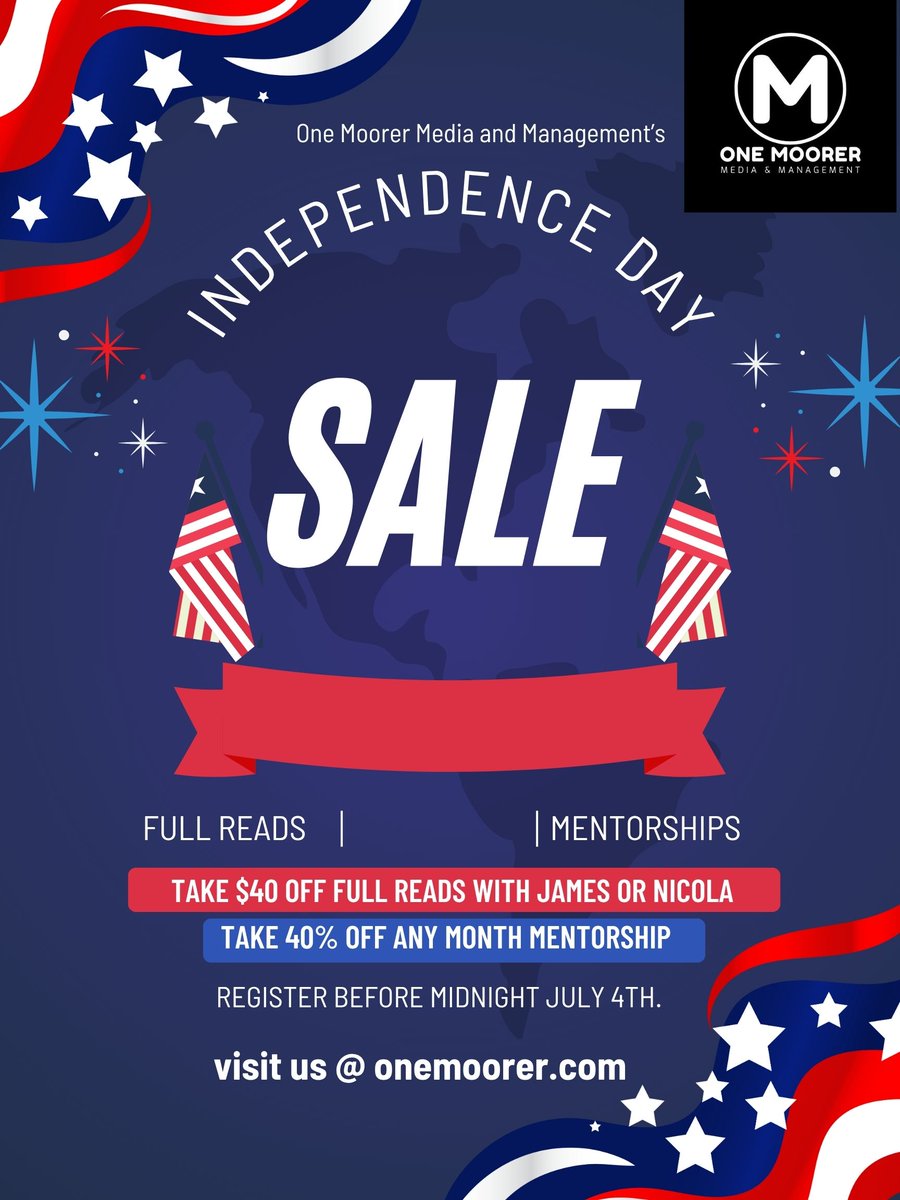Nicola Pittam (@nicolapittam) on Twitter photo ONE MOORER WRITER SERVICES - JULY 4 SALE
writerservices.onemoorer.com
SCRIPT JUICE FULL READ $40 OFF
JULY40 – full read with James
JULYNIC – full read with Nicola
MONTH MENTORSHIP 40% OFF
FIREWORKS40 – mentorship - James
STARS40 - mentorship - Nicola
*Codes expire midnight July 4 ONE MOORER WRITER SERVICES - JULY 4 SALE
writerservices.onemoorer.com
SCRIPT JUICE FULL READ $40 OFF
JULY40 – full read with James
JULYNIC – full read with Nicola
MONTH MENTORSHIP 40% OFF
FIREWORKS40 – mentorship - James
STARS40 - mentorship - Nicola
*Codes expire midnight July 4