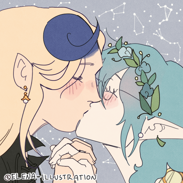 EvaCookies4's tweet photo. #IncuShipWeek2025

Day 6: Fantasy 

A Demon Sorcerer kisses his Dragon Princess Lover in a constellation 

#NetherPendora #Picrew https://t.co/rRjoocEZpK
