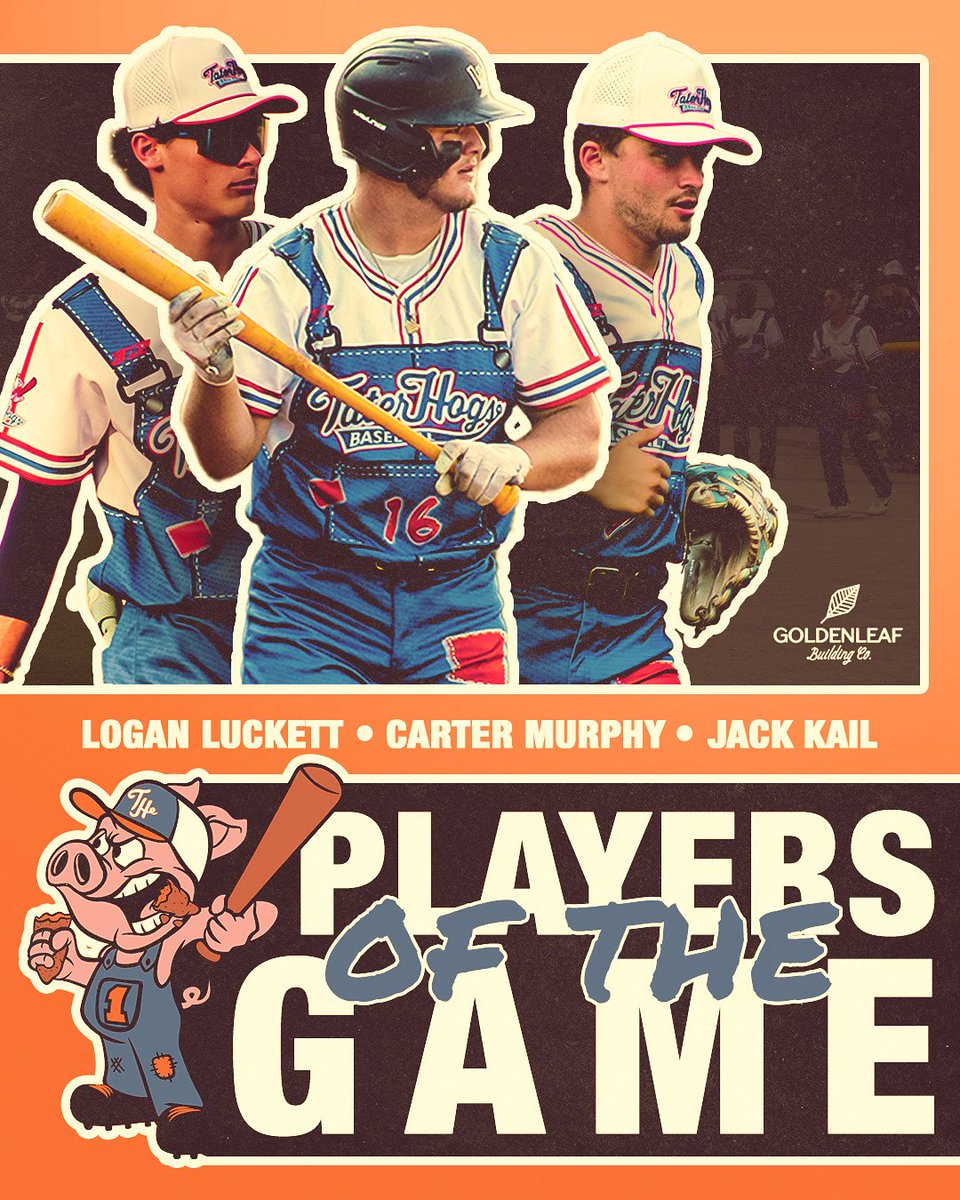 Wilson Tobs (@wilsontobs) on Twitter photo 𝐏𝐥𝐚𝐲𝐞𝐫𝐬 𝐨𝐟 𝐭𝐡𝐞 𝐏𝐫𝐞𝐯𝐢𝐨𝐮𝐬 𝐆𝐚𝐦𝐞𝐬 🔥
Carter Murphy
4-7, HR, 2 R, 3 RBI
Jack Kail
3-7. 2 2B, 2 R, 2 RBI <a href="/CPLBaseball/">Coastal Plain League</a> Hitter of the Night vs Gnomes
Logan Luckett
2-4 3R 3RBI VS Gnomes 𝐏𝐥𝐚𝐲𝐞𝐫𝐬 𝐨𝐟 𝐭𝐡𝐞 𝐏𝐫𝐞𝐯𝐢𝐨𝐮𝐬 𝐆𝐚𝐦𝐞𝐬 🔥
Carter Murphy
4-7, HR, 2 R, 3 RBI
Jack Kail
3-7. 2 2B, 2 R, 2 RBI <a href="/CPLBaseball/">Coastal Plain League</a> Hitter of the Night vs Gnomes
Logan Luckett
2-4 3R 3RBI VS Gnomes