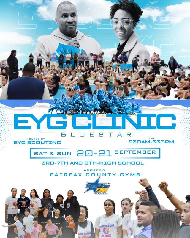 EYGInvitational's tweet image. Get Ready for the 4th Annual EYG Clinic!

1 of the best clinics of the year is returning to the DMV! Join us on September 20-21 for the 4th Annual EYG Clinic! Register by using QR code!

Skill development ✔️
Elite instructors ✔️
Media coverage ✔️

+ more! 📧 us w/ any ?s #EYG