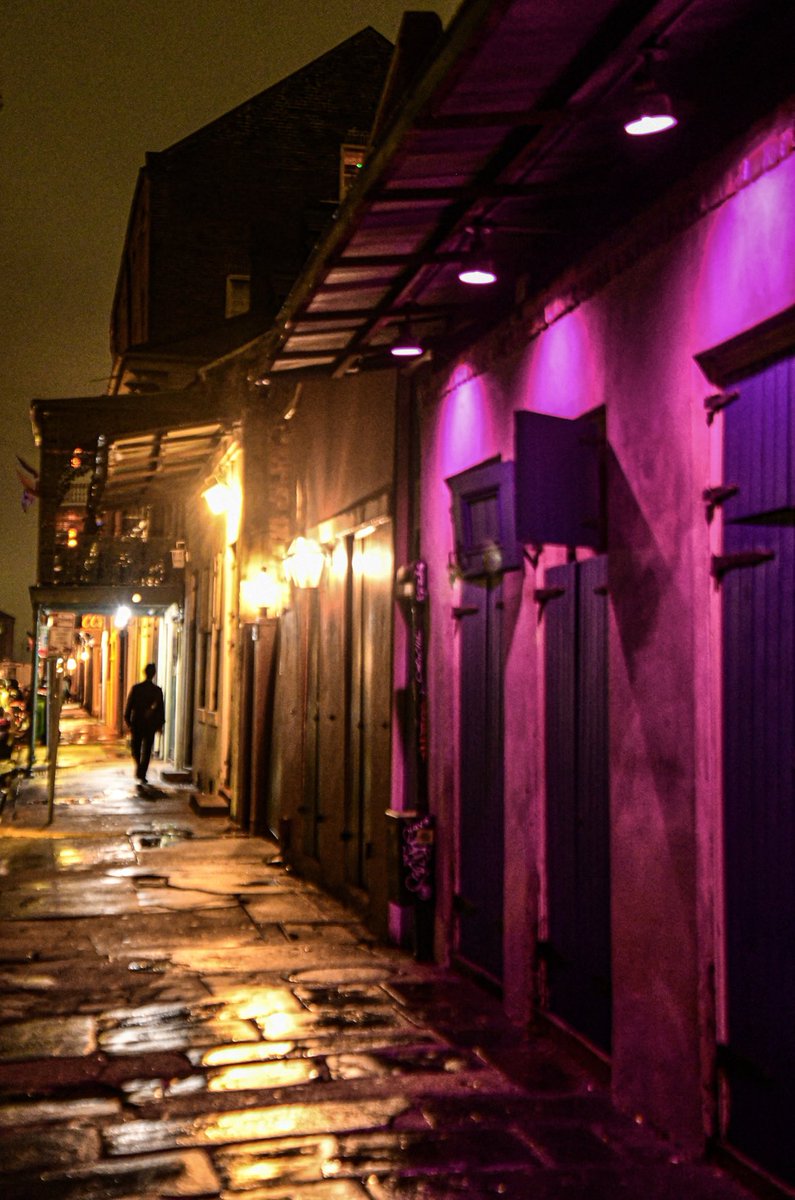 Colors in the night, St Philip street, New Orleans