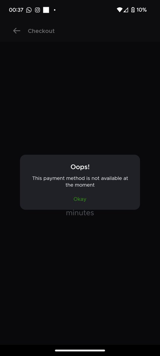 Its_Satym31's tweet photo. @letsblinkit I added ₹127 to my wallet for a grocery order,
but now none of the payment methods are available — no GPay, no Paytm, no UPI, and not even Cash on Delivery.
Wallet balance is showing, but I can’t place the order.
Please look into this.
#Blinkit #PaymentIssue https://t.co/Dqctif7Rrv