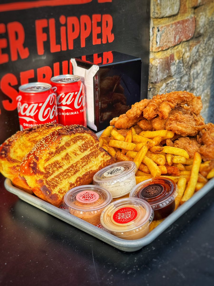 Strips. Chips. Dips. Brioche.
A platter built for two:
🔥 12x strips
🍟 Big pile of chips
🫙 Your pick of 4 dips
🍞 2 slices of butter-toasted brioche

Next Tuesday only — 6pm to 9pm. Dine-in. 10 platters available.
DM to book yours now.

10 Coulgate Street