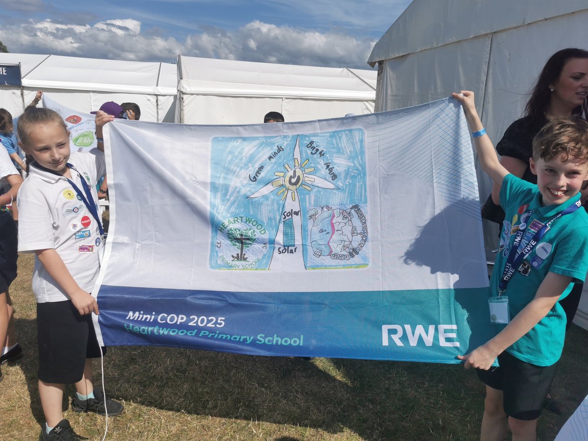 Well done to two of our Heartwood pupils who took part in the RWE mini COP 25 initiative, empowering primary schools in Norfolk to engage with and address climate change. They designed a flag, created a video and made their own slogan - Green Minds = Bright Futures.