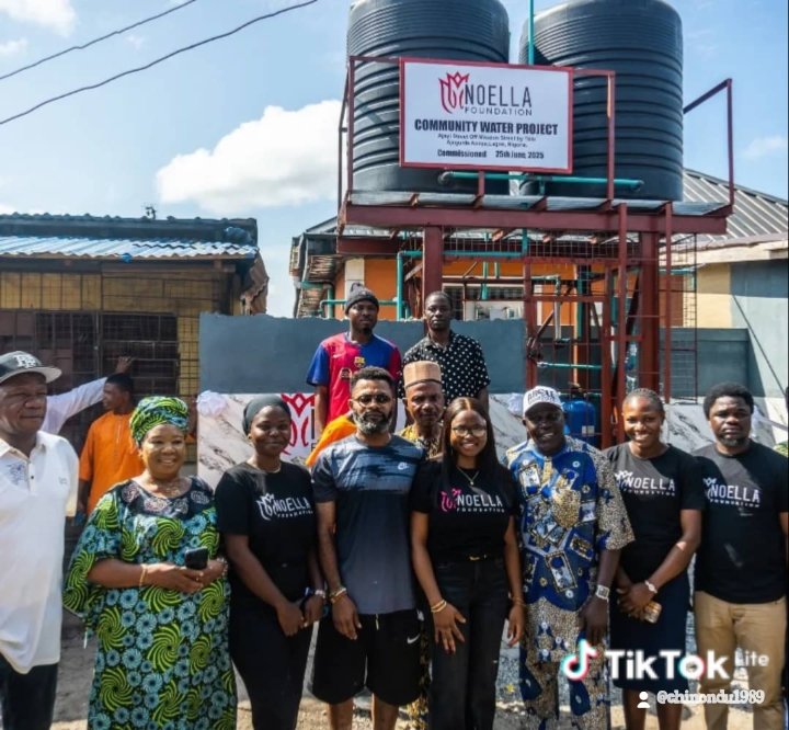 GoldChikodi's tweet image. Seyi Tinubu continues his impactful work, like providing clean water in Ajegunle through Noella Foundation, purely out of conviction, yet the "vim" against him persists. #SeyiTinubuStrides