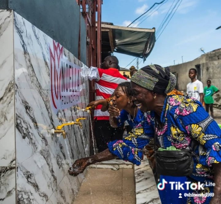 GoldChikodi's tweet image. Seyi Tinubu continues his impactful work, like providing clean water in Ajegunle through Noella Foundation, purely out of conviction, yet the "vim" against him persists. #SeyiTinubuStrides
