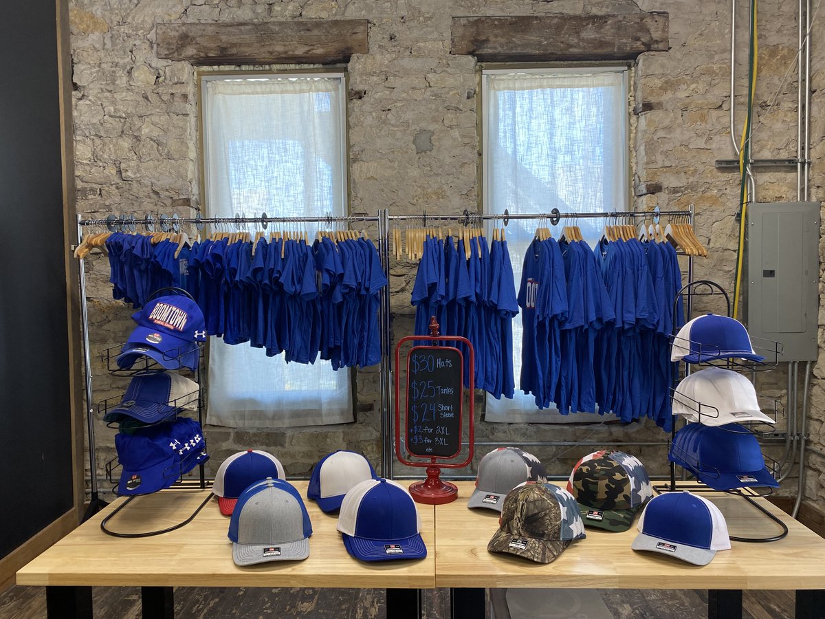Poppy_Tees's tweet photo. We have a limited number of Boomtown USA apparel and caps if you need your annual merch to support the show!

Newborn onesies up to adult 5XL!

Richardson, Under Armour, and '47 caps! Pick your hat - we add the patch!

Open 9-5 every weekday this week, INCLUDING the Fourth!!! https://t.co/s4OlpVjmia