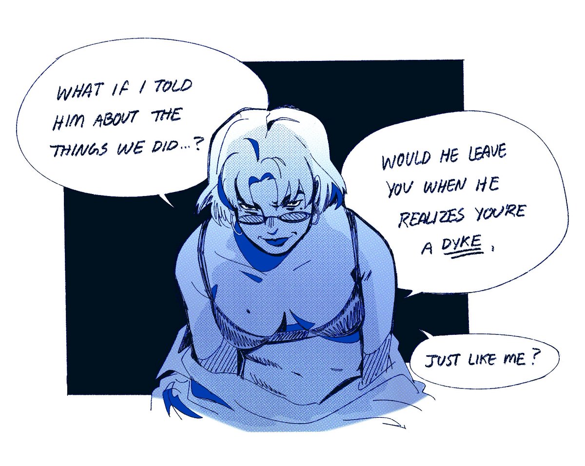 I drew this panel on paper first and i struggled to tie it down, sort of prefer the 2nd pass to the final lol