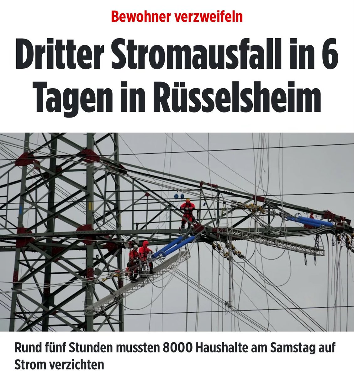 Regelmässiger Stromausfall ist in einer zurückgebliebenen Bananenrepublik völlig normal.