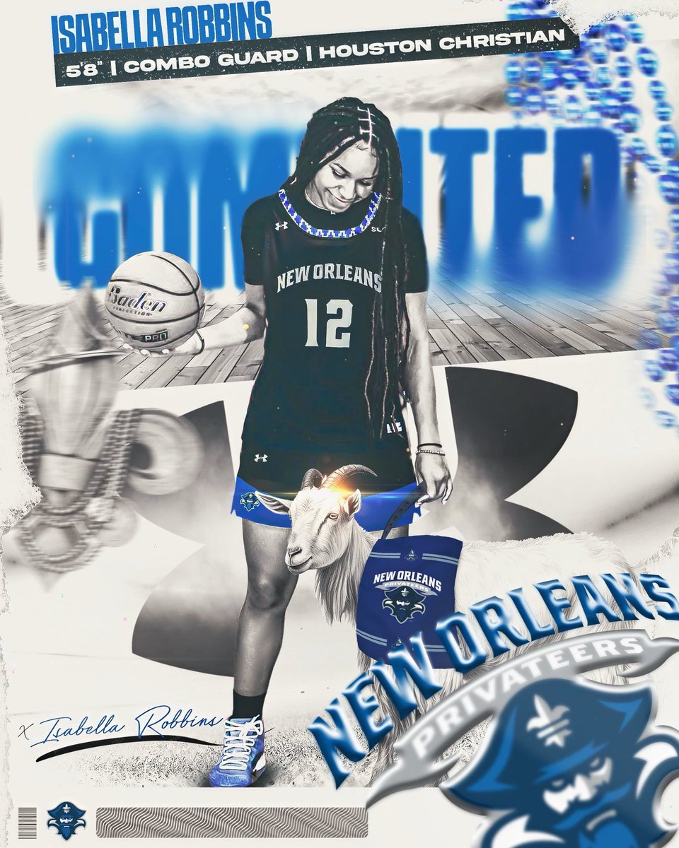 Joining the Krewe 💙⚔️🩶

All glory to God! Beyond blessed and excited to announce my commitment to the University of New Orleans!
Huge thank you to the UNO WBB staff for believing in me, and to my family, coaches, and friends for always supporting me through this journey.

Go