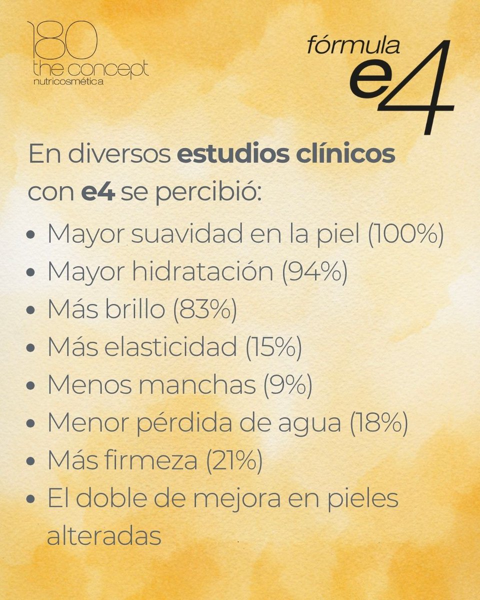 Cuando hablamos de resultados visibles y demostrables, hablamos de e4, una fórmula avanzada con ingredientes clínicamente avalados. Aquí van 18 datos que confirman que nuestra fórmula antiaging, rica en formas avanzadas de colágeno y vitamina C, mejora visiblemente la piel.