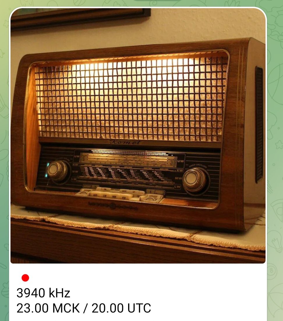 Music Wave Radio.
Saturday, 28-June-2025, 20:00 UTC, 3940kHz