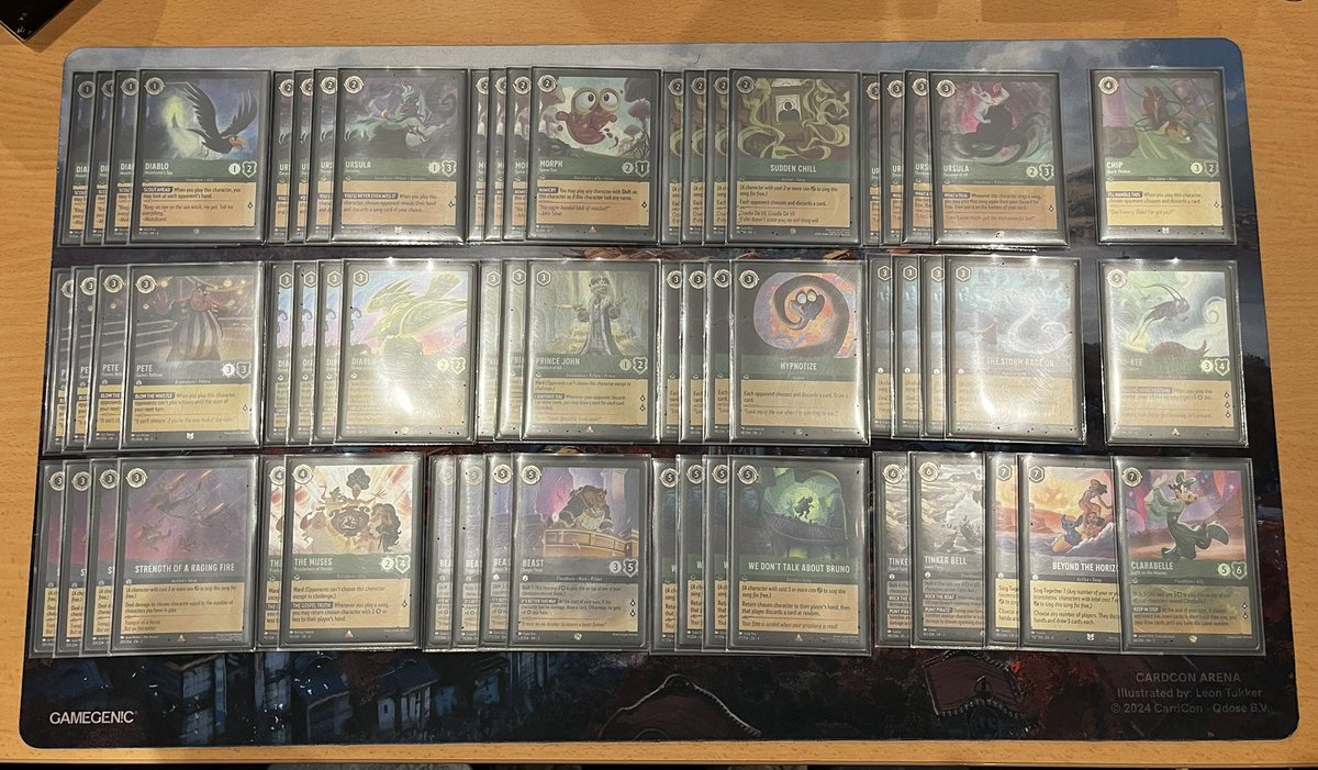 MichielP7's tweet image. Lorcana locals: 🦜🦅🦆

R1 🔵🔴 DKP 2-1
R2 🟢🔴 Diablo 2-0
R3 🟢🟡 Dogs 2-0

I can’t play events the coming 6 weeks, so very happy with these small local events to play for fun. 

Clarabelle and Cri-Kee personal preference. 

#lorcana #locals #discard