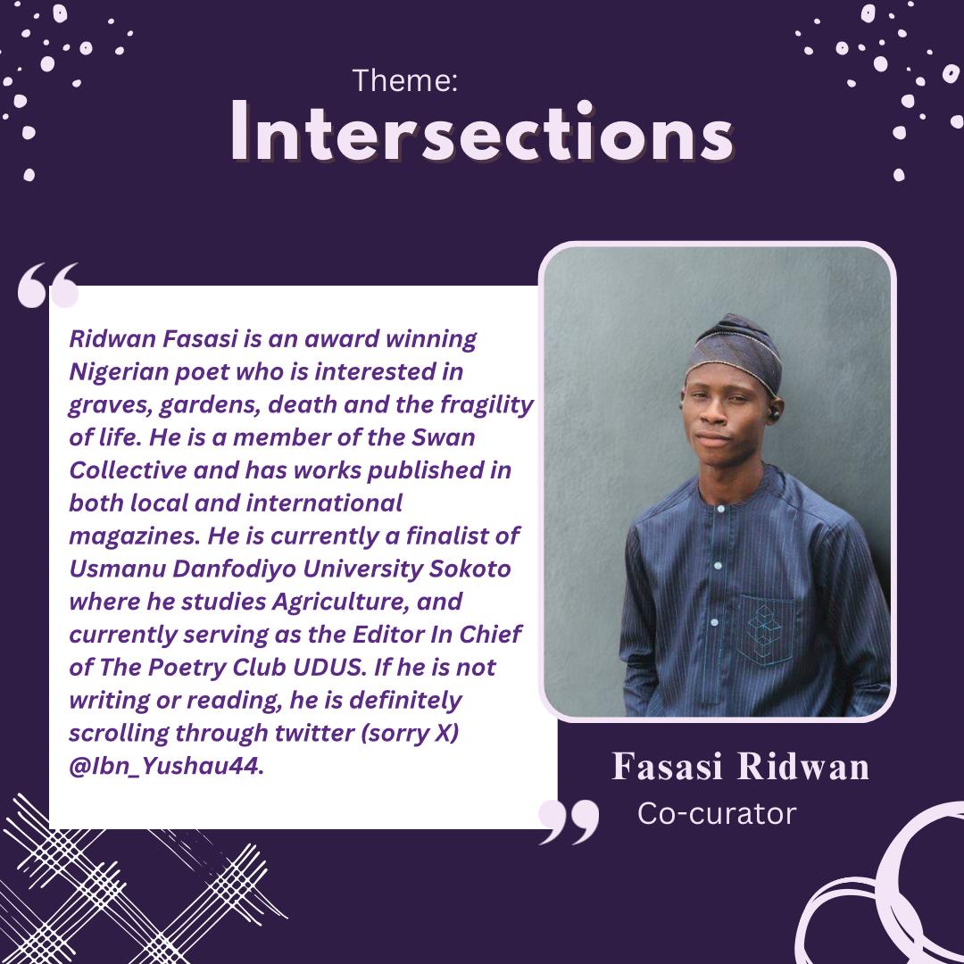 soba_fest's tweet image. Introducing the curators of #SOBAFest2025
Theme: Intersections
🔹 Zainab Abdulrasaq – Curator
🔹 Fasasi Ridwan – Co-curator
Two dynamic minds shaping this year’s festival at the crossroads of art, language, and culture.
#Intersections #Literature #Art
