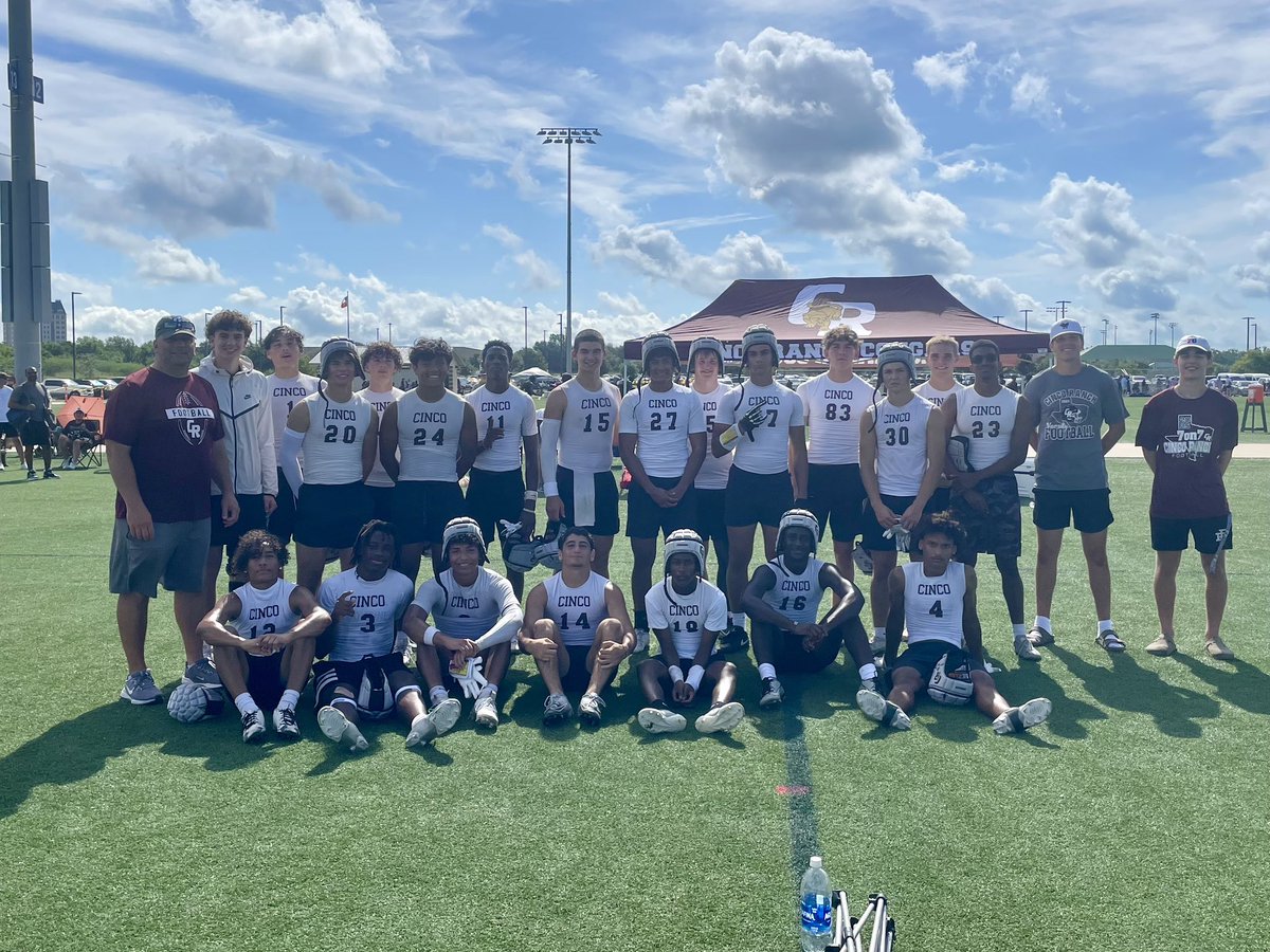 Cinco Ranch Football (@cincofb) on Twitter photo Cinco goes 4-1 this weekend at State 7 on 7. Great experience this weekend, our team got better. 10-4 record this 7 on 7 season. ‘25 Season will be here soon! <a href="/kaye1332/">Dr. Kaye Williams</a> <a href="/KatyTimesSports/">Katy Times Sports</a> <a href="/CincoAthletics/">CRHS Athletic Booster Club</a> Cinco goes 4-1 this weekend at State 7 on 7. Great experience this weekend, our team got better. 10-4 record this 7 on 7 season. ‘25 Season will be here soon! <a href="/kaye1332/">Dr. Kaye Williams</a> <a href="/KatyTimesSports/">Katy Times Sports</a> <a href="/CincoAthletics/">CRHS Athletic Booster Club</a>