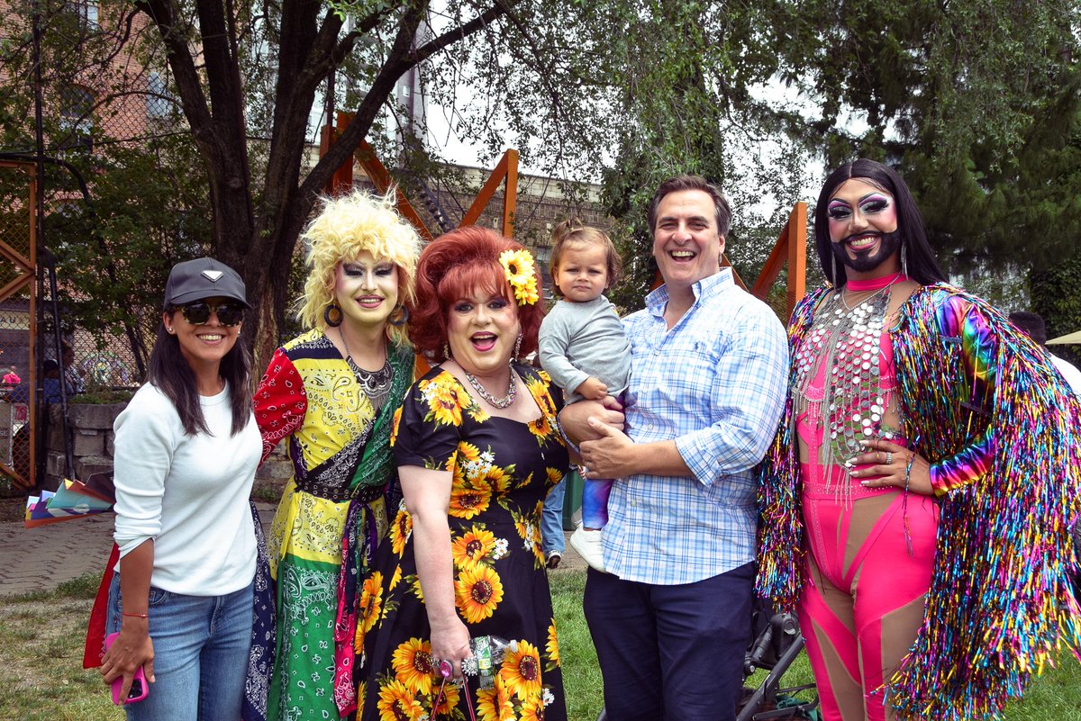 SenGianaris's tweet image. Celebrating Pride with friends and family at @SocratesPark! Thanks to Brian and everyone at Fresco's Grand Cantina for bringing the community together year after year