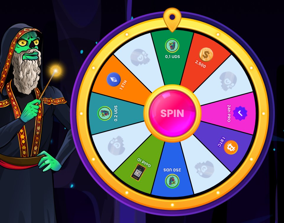 3 free spins for 1 #BTC
undeads.com/wheel-of-fortu…
The promotion is ofc to get you interested. 
Not needed to buy anything. 
Metamask log in.