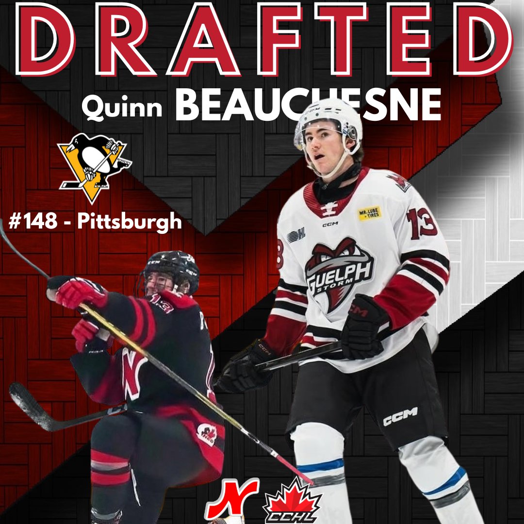 Nepean Raiders (@nepeanraiders) on Twitter photo Congrats to Raiders Alumni Quinn Beauchesne on being selected by the <a href="/penguins/">Pittsburgh Penguins</a> in the 2025 NHL Entry Draft!!!
#RaiderPride Congrats to Raiders Alumni Quinn Beauchesne on being selected by the <a href="/penguins/">Pittsburgh Penguins</a> in the 2025 NHL Entry Draft!!!
#RaiderPride
