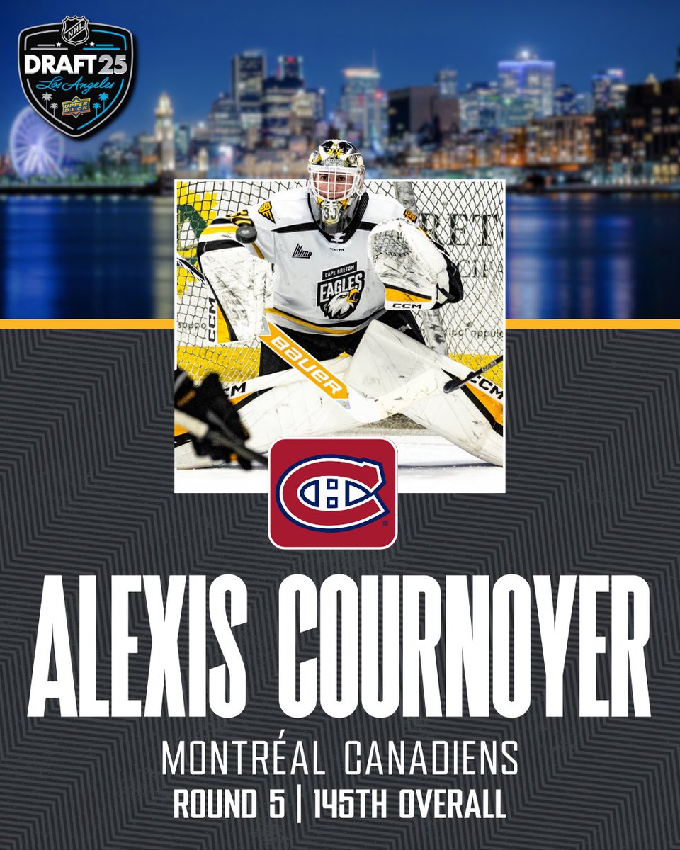 CORNS TO HIS HOME TOWN HABS! 

Congratulations to Alexis Cournoyer who has been drafted in the fifth round by the Montreal Canadiens! 

#NHLDraft