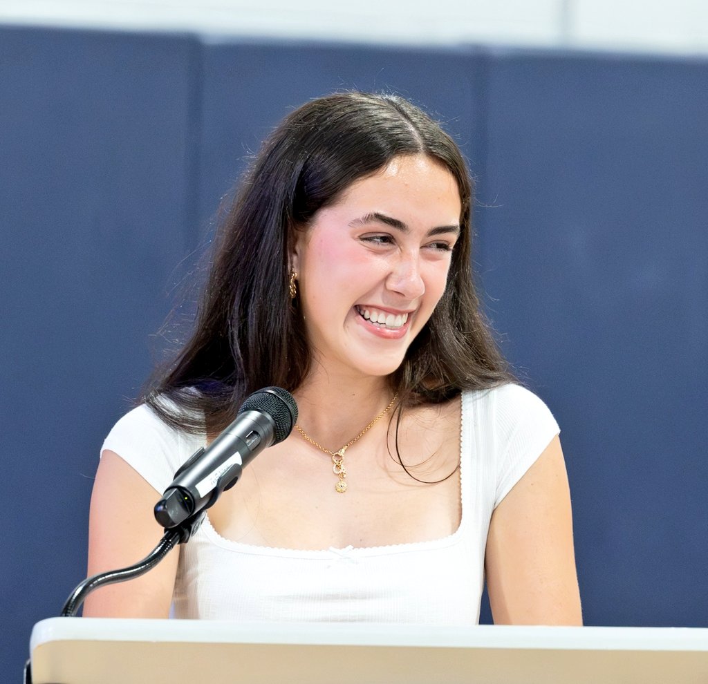 Athlete Stella Potenza shared at our Senior Sports Celebration what it means to be a Greeley athlete: "I was taught the importance of playing with grace &amp; good sportsmanship, the importance of self discipline, and the importance of being a leader &amp; playing for those around you."