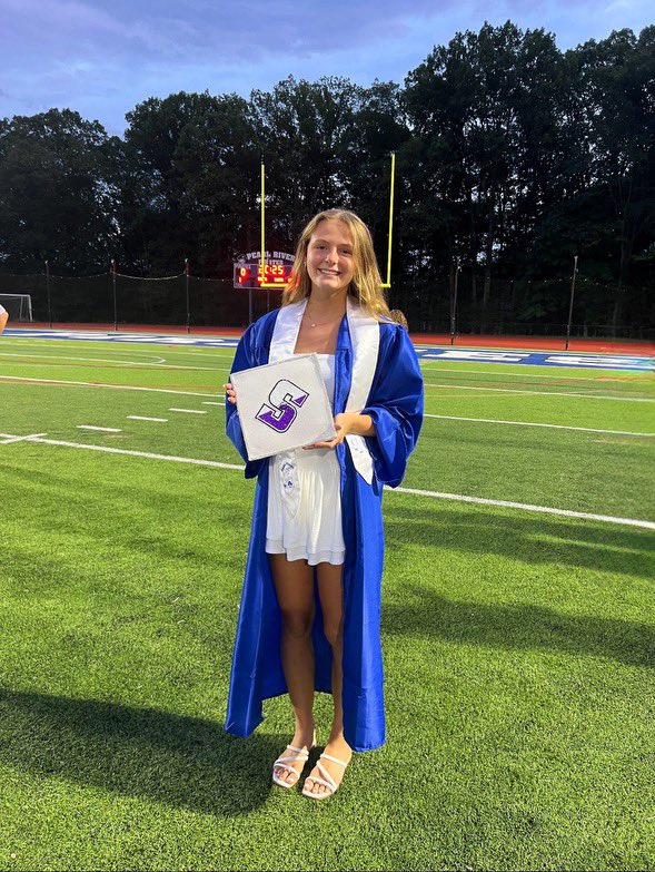 Congratulations to incoming freshman Kelsey Miedreich on her graduation from Pearl River HS!!!🎓 We are pumped for your next journey in Scranton, PA!!!💜🏀
