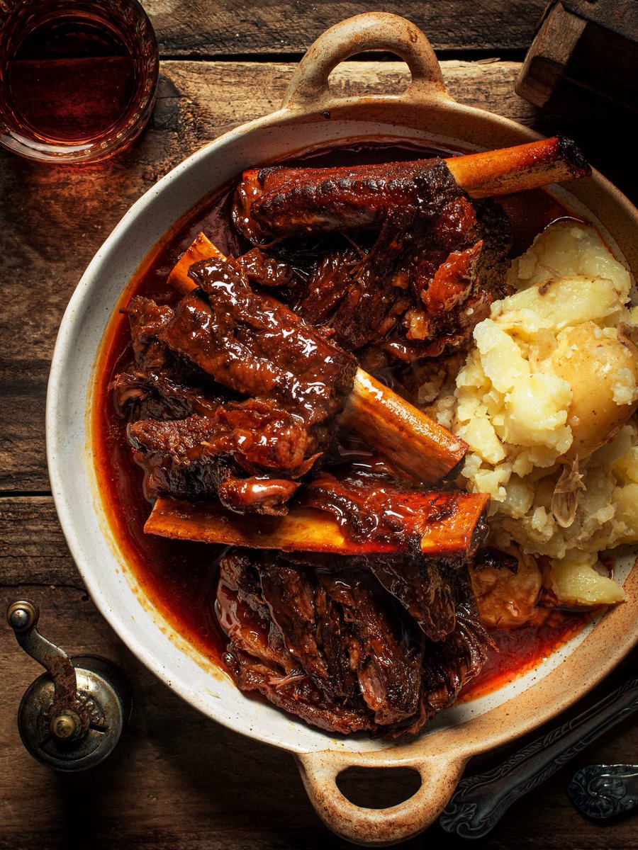 Movie Night: Crouching Tiger, Hidden Dragon, with Doubanjiang Beef Short Ribs and Smashed Potatoes. Doubanjiang is basically a spicy bean paste which is similar to Korean Gochujang, but a little more intense - either will work. Full details on m’Insta.