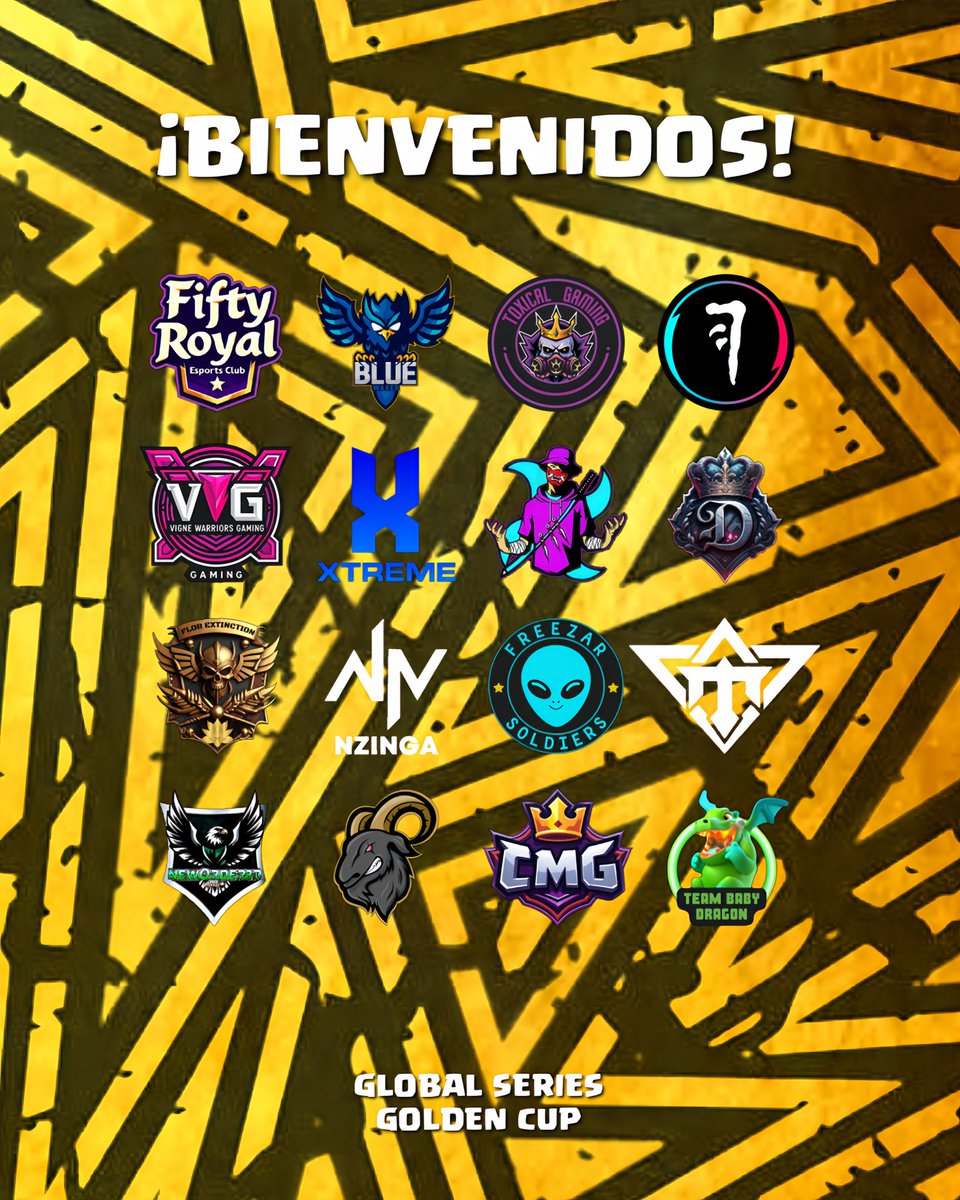 GGSeriesOK's tweet photo. 🇪🇸 | Le damos la bienvenida a los equipos que estarán participando en esta edición especial de Global Series Golden Cup.

🇺🇸 | We welcome the teams that will be participating in this special edition of the Global Series Golden Cup.

#GGSGC https://t.co/fUb4mRaFLE