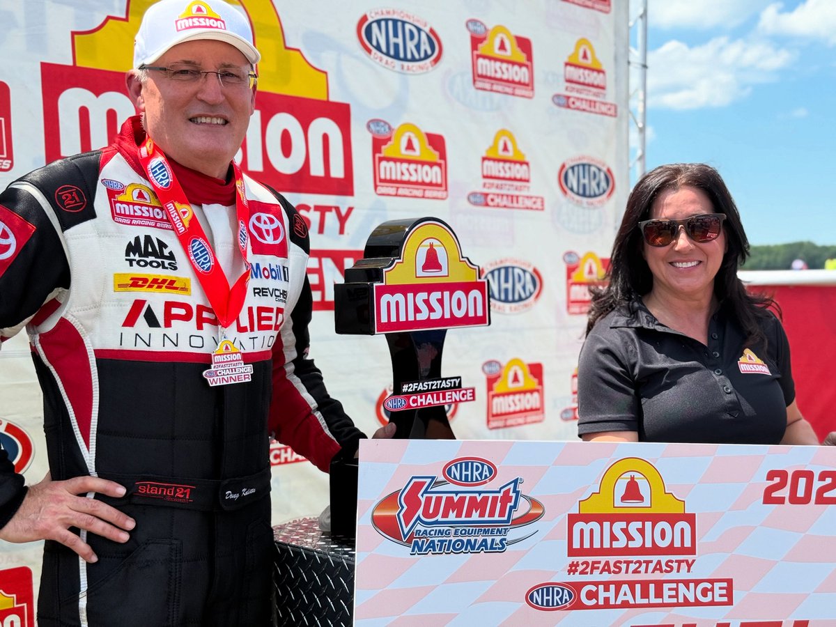 Angelle Sampey (@angellesampey) on Twitter photo .<a href="/Doug_Kalitta/">Doug Kalitta</a> and his <a href="/applied_innov8/">Applied Innovation</a> / <a href="/TeamKalitta/">Kalitta Motorsports</a> Top Fuel team claim their 4️⃣th <a href="/MissionFoodsUS/">Mission Foods 🌮</a> #2fast2tasty <a href="/NHRA/">NHRA</a> challenge of the season! Congrats! #NorwalkNats .<a href="/Doug_Kalitta/">Doug Kalitta</a> and his <a href="/applied_innov8/">Applied Innovation</a> / <a href="/TeamKalitta/">Kalitta Motorsports</a> Top Fuel team claim their 4️⃣th <a href="/MissionFoodsUS/">Mission Foods 🌮</a> #2fast2tasty <a href="/NHRA/">NHRA</a> challenge of the season! Congrats! #NorwalkNats