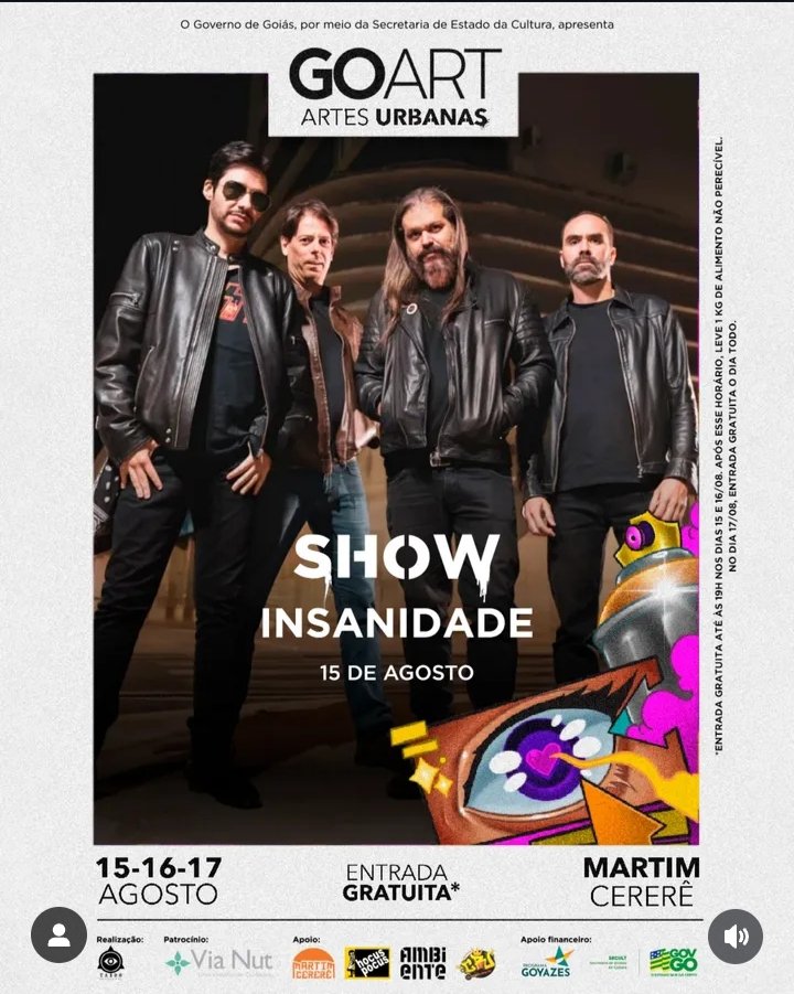 GOART FESTIVAL dia 15 de Agosto no Martim Cererê. Entrada FREE SAVE THE DATE!