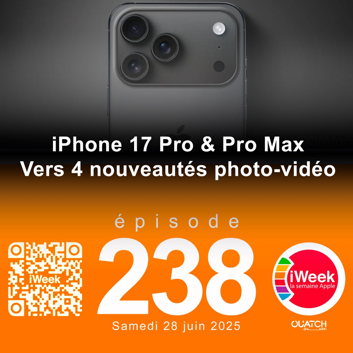 L'épisode 238 d'iWeek (la semaine Apple) enregistré - exceptionnellement - ce samedi midi, est disponible en avant-première pour nos soutiens #Patreon !
🎧 patreon.com/iweek
#iweekLSA #podcast #Apple